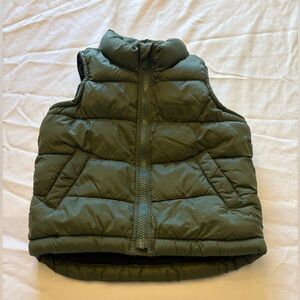 Old Navy Olive Quilted Vest 2T